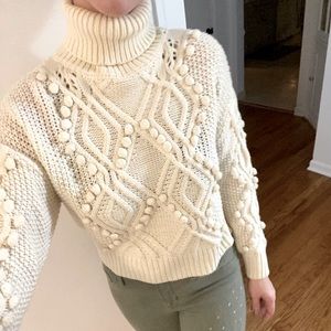 🤍Pom Pom🤍Turtle neck sweater